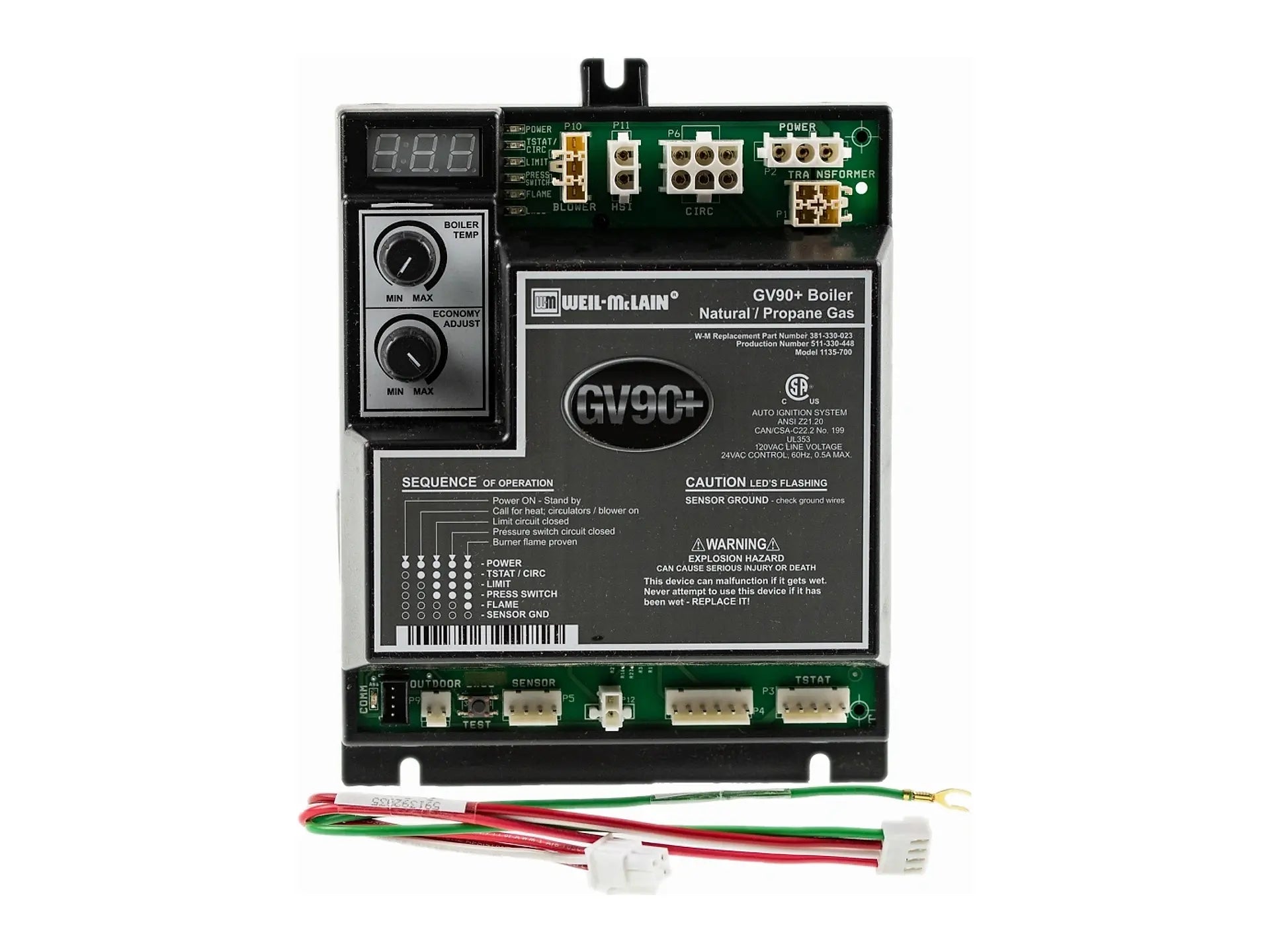 Weil-McLain 381-330-025 High-Efficiency HVAC Control Module