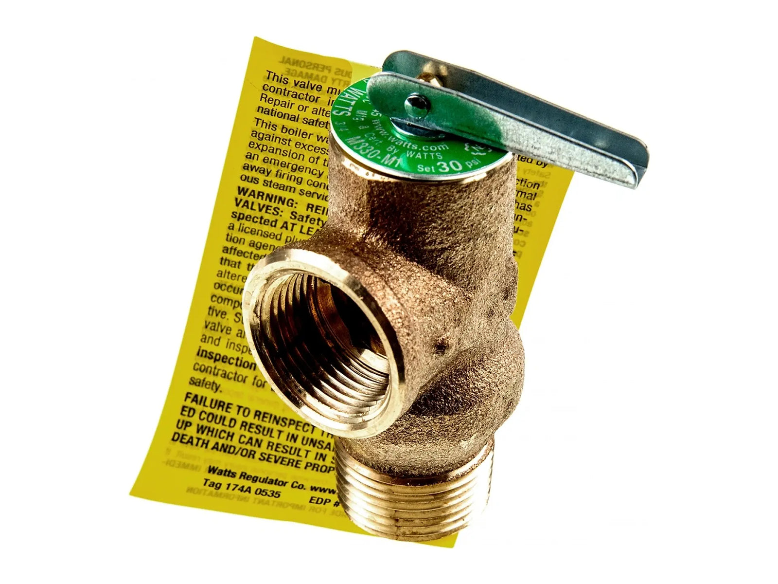 Weil-McLain 383-500-095, 30 PSI Pressure Relief Valve, 3/4" Male x Female