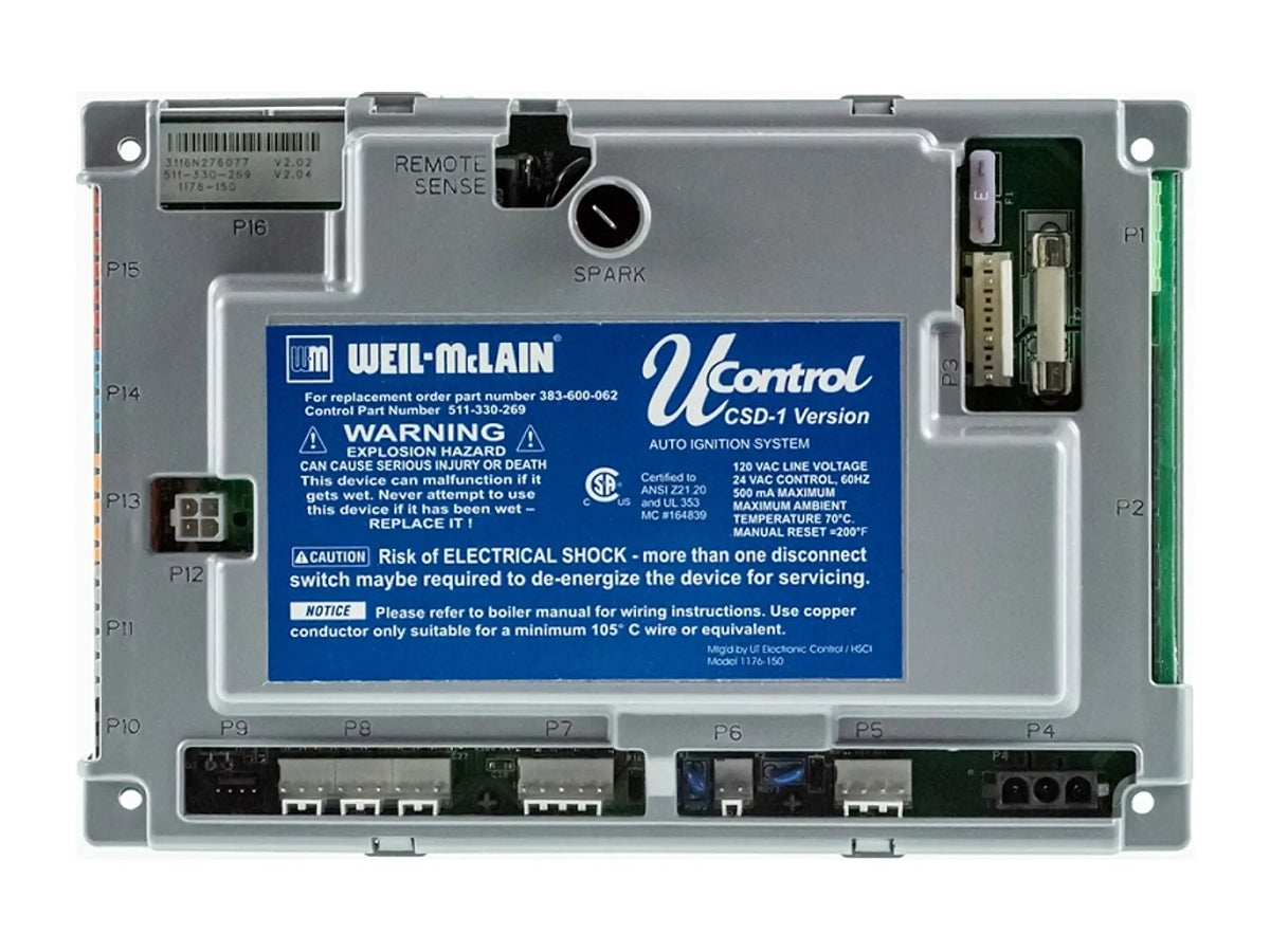 Weil-McLain 383-600-062 Control Modulator with Circuit Board U-CtlCSD1