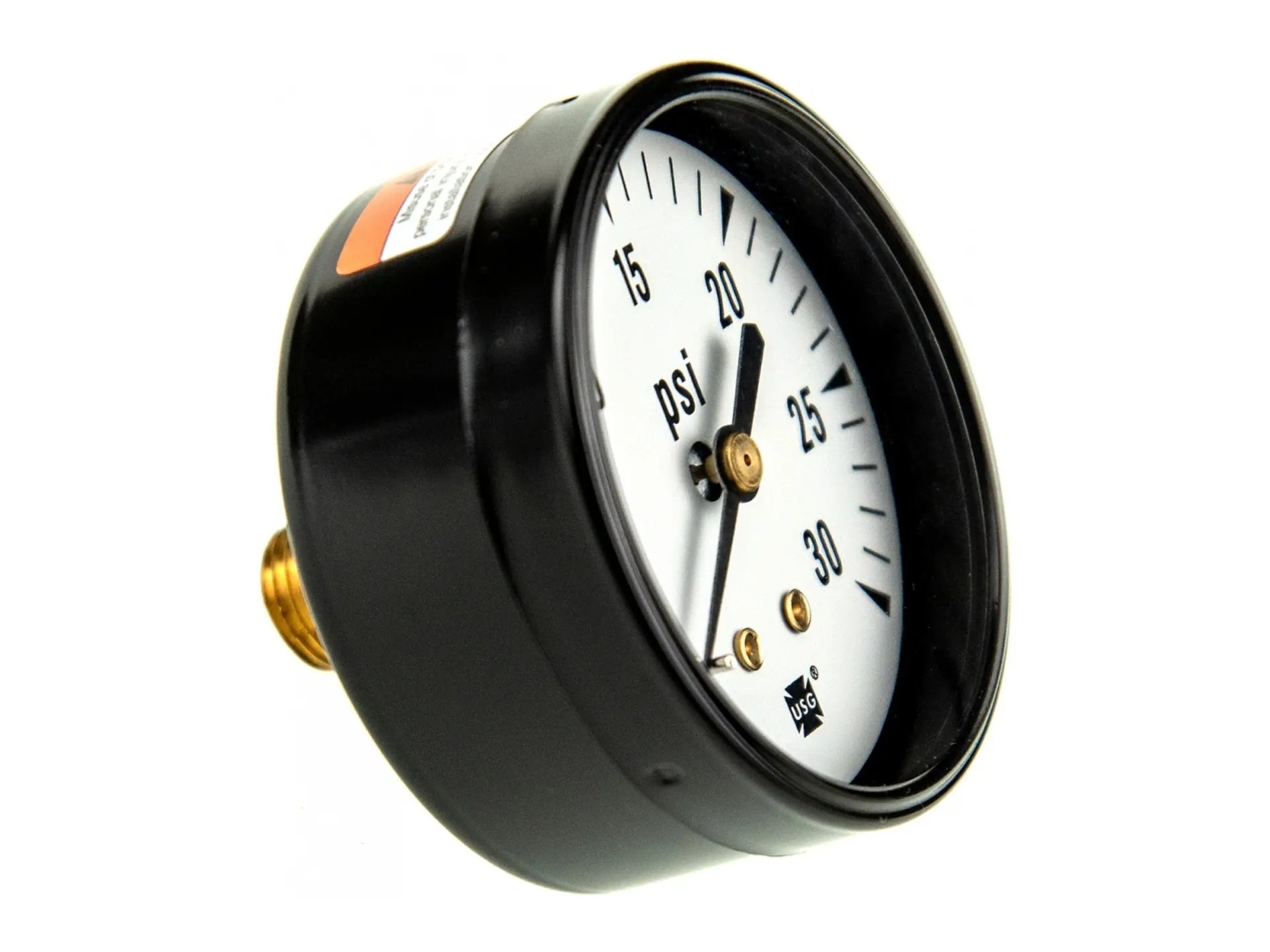 Weil-McLain 510-218-045, 0/30 PSI 2.5 Inch Gauge with Quarter-Inch Back Mount