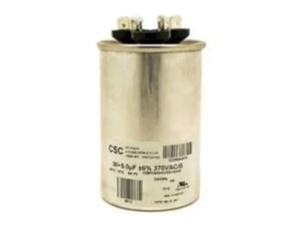 York S1-024-24778-700 Round Run Capacitor, 30/5 MFD, 370V