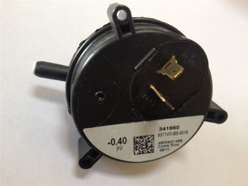 York S1-024-35776-000 SPNO Pressure Switch, -.40"WC Close On Fall