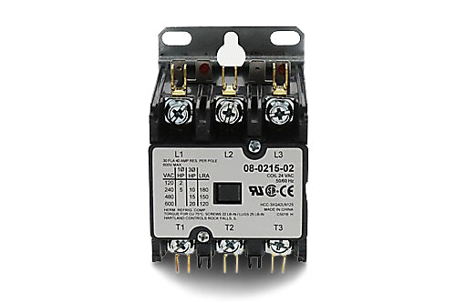 York S1-024-36143-000 24V Contactor, 3 Pole, 30 Amps