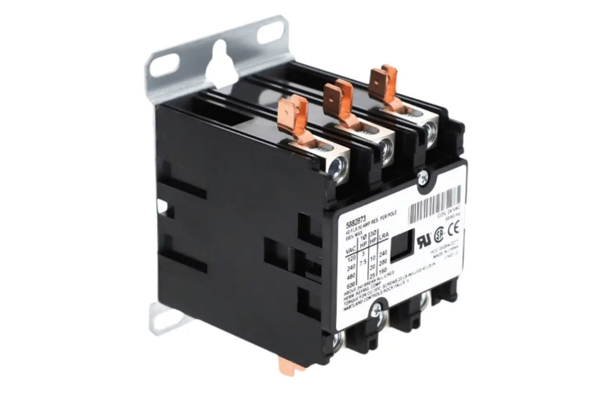 York S1-5882873, 24v Coil, 3 Pole Contactor, 40 Amps
