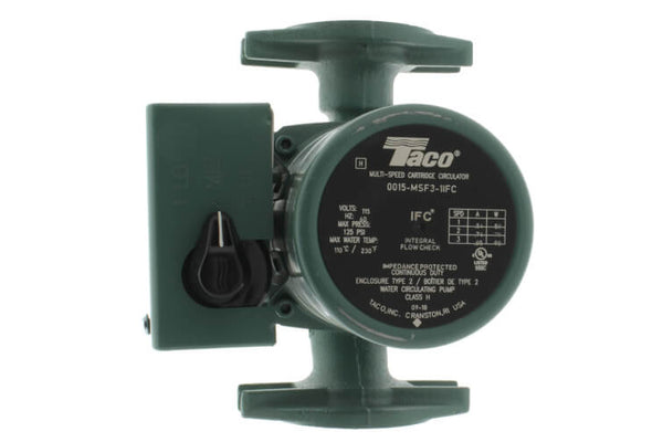Taco 0015-MSF3-1IFC, 00 Series 3-Speed Cartridge Circulator, CI, Rot-Flg, 115V