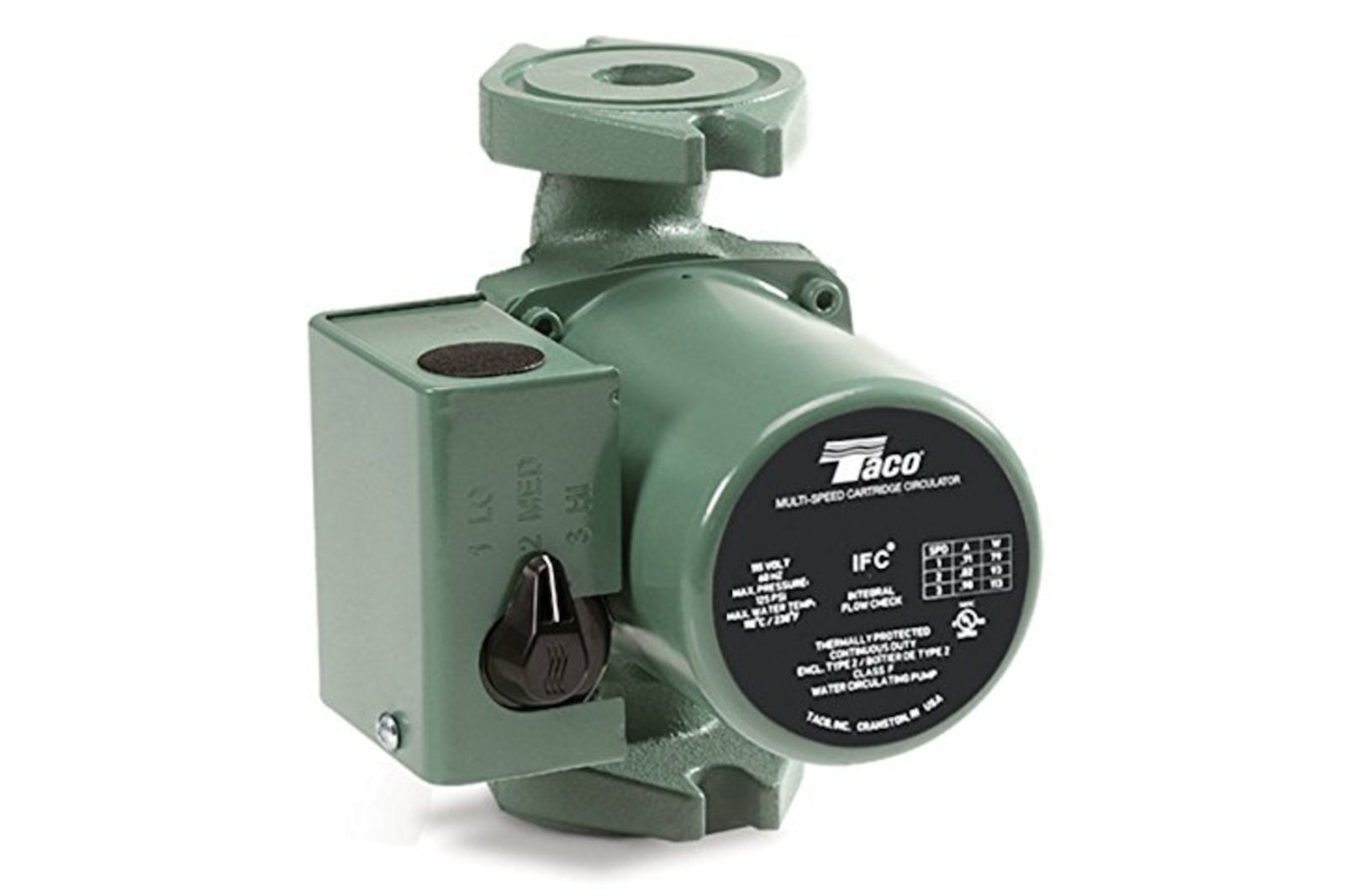 Taco 0015-MSF3-IFC, 00 Series 3-Speed Cartridge Circulator, CI, Flanged,115V