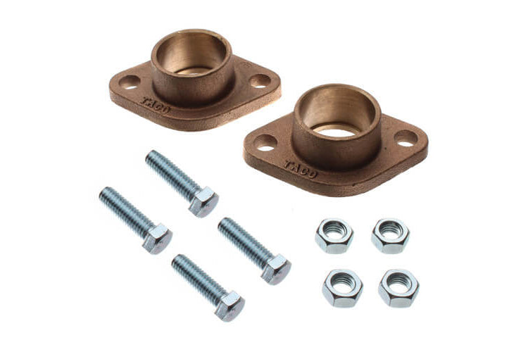 Taco 1" Sweat Bronze Flange Set 110-524BSF