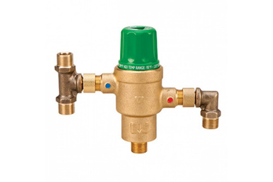 Taco 5121-F2, 3/8" x 3/8" Compression Thermostatic Mixing Valve