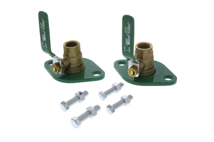 Taco 1/2" NPT Brass Shut-Off Flange Set SF-50T