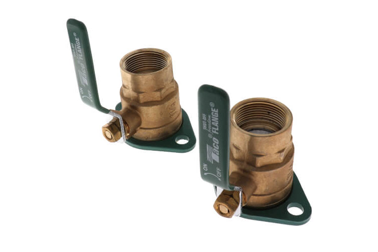 Taco 1-1/4" NPT Brass Shut-Off Flange Set SF-125T