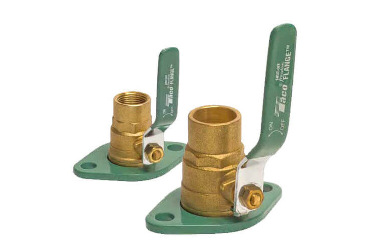 Taco 1-1/2" NPT Brass Shut-Off Flange Set SF-150T-0012