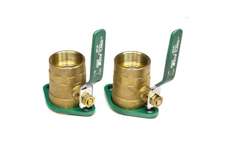 Taco 1-1/2" NPT Brass Shut-Off Flange Set SF-150T