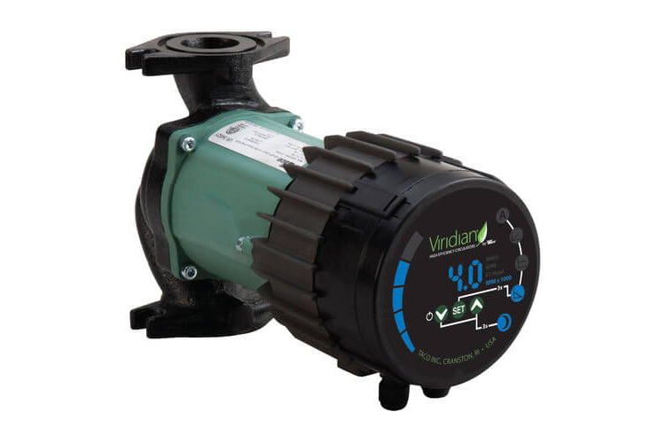 Taco Viridian 1/4HP, 4400RPM, 230v, 1PH In-Line Booster Pump VR3452-HB1-FC1A01