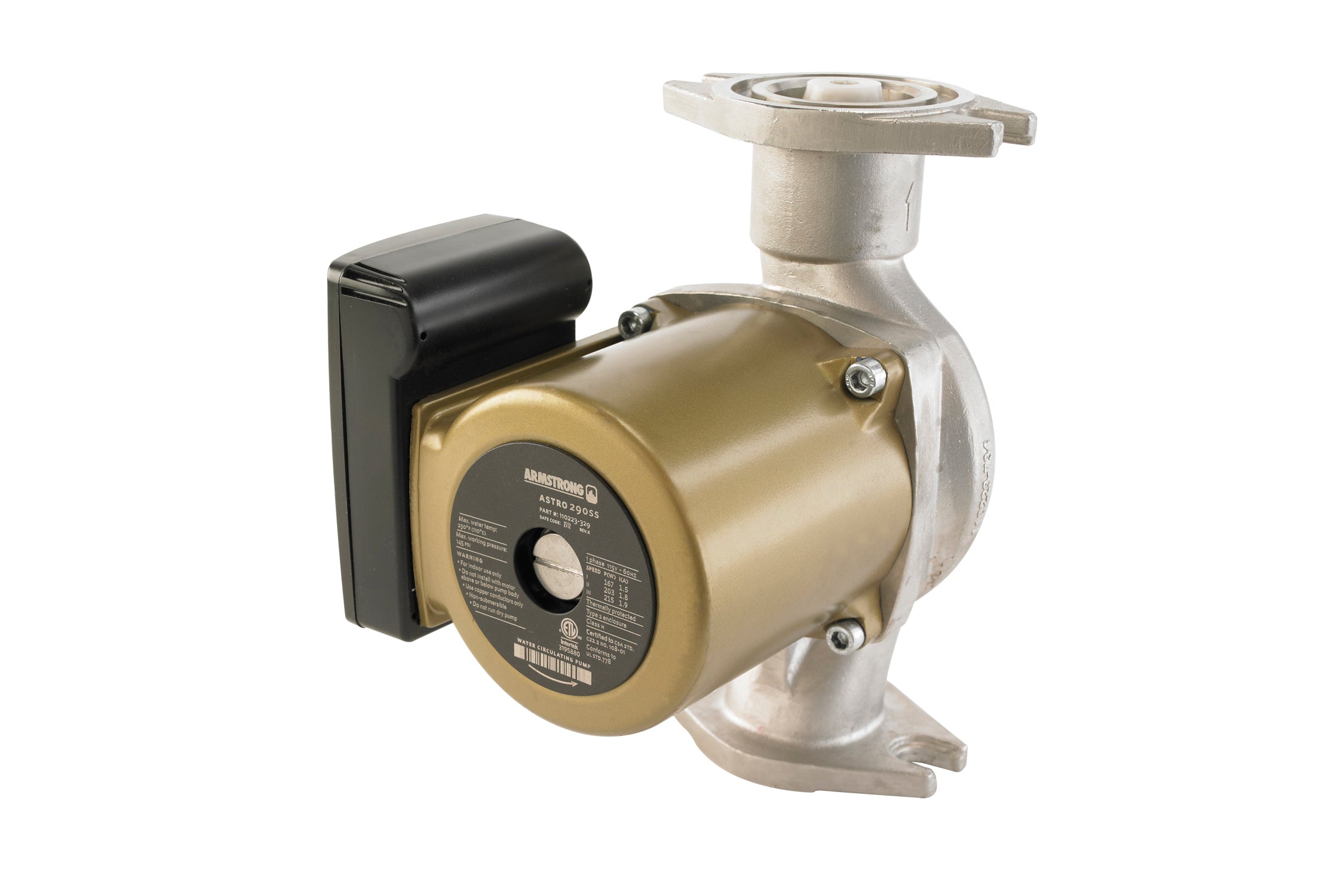 Armstrong Astro 2 115v, 1PH In-Line Booster Pump 110223-329