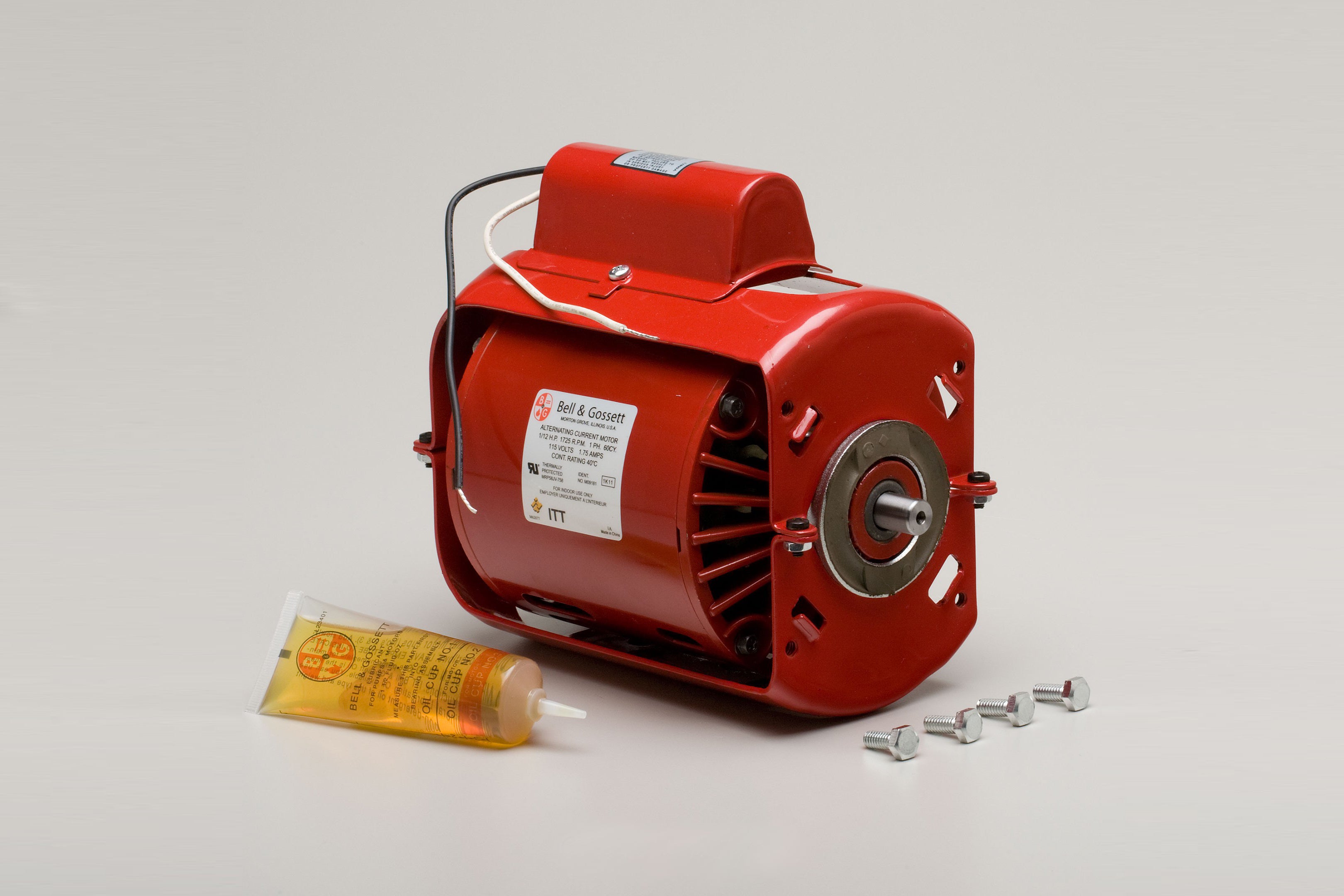 Bell & Gossett 1/12HP, 115v, 1725RPM, 1PH Motor 111034