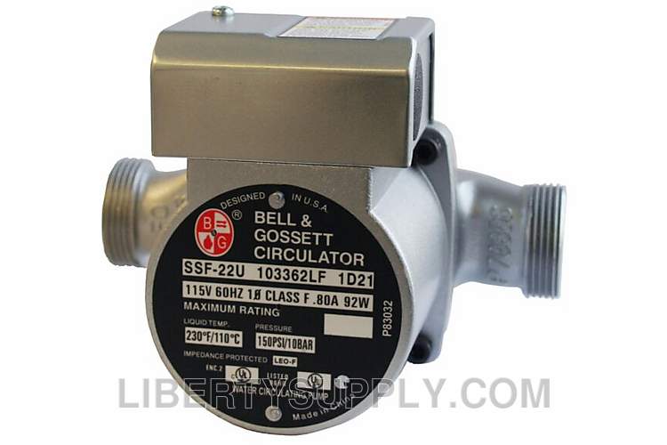 Bell & Gossett Series SSF, 1/25 HP, 2940 RPM, 115v Pump 103362LF