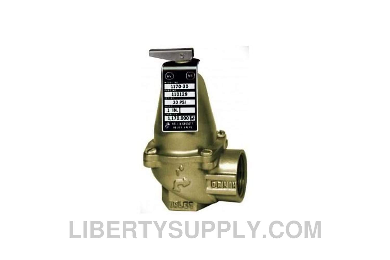 Bell & Gossett 1170-72 1" Safety Relief Valve 110772