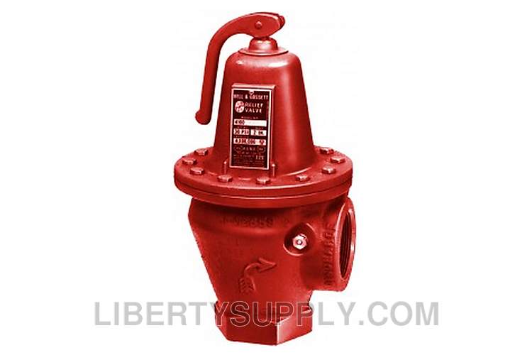 Bell & Gossett 3/4" NPT Brass Pressure Relief Valve 110127