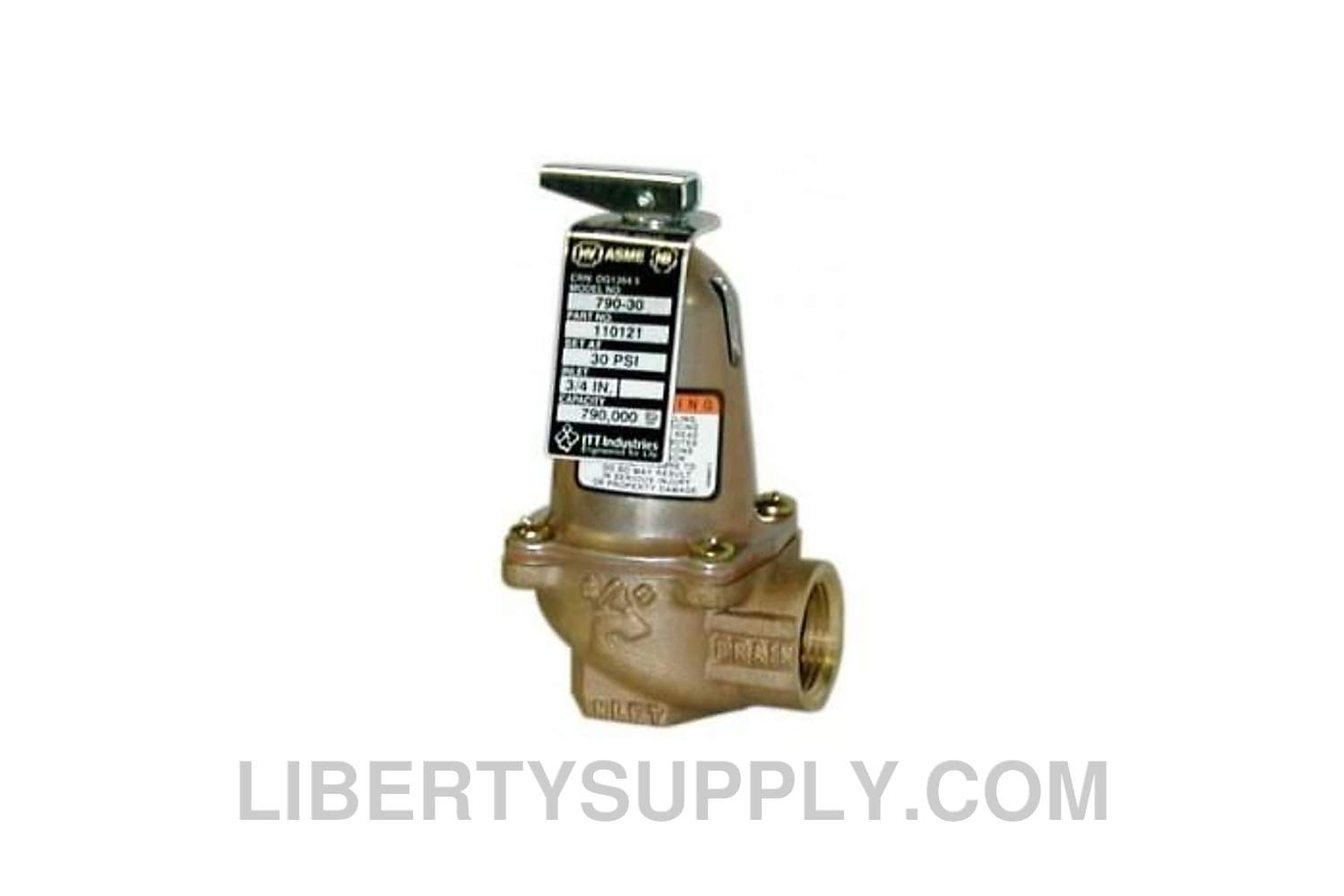 Bell & Gossett 790-50 3/4" Safety Relief Valve 110750