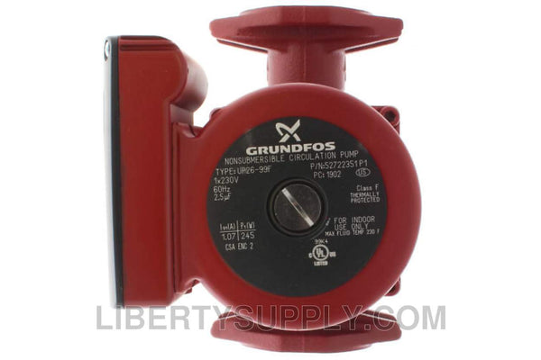 Grundfos UP26-99F, 1/6 HP, 230v, Booster Pump 52722351