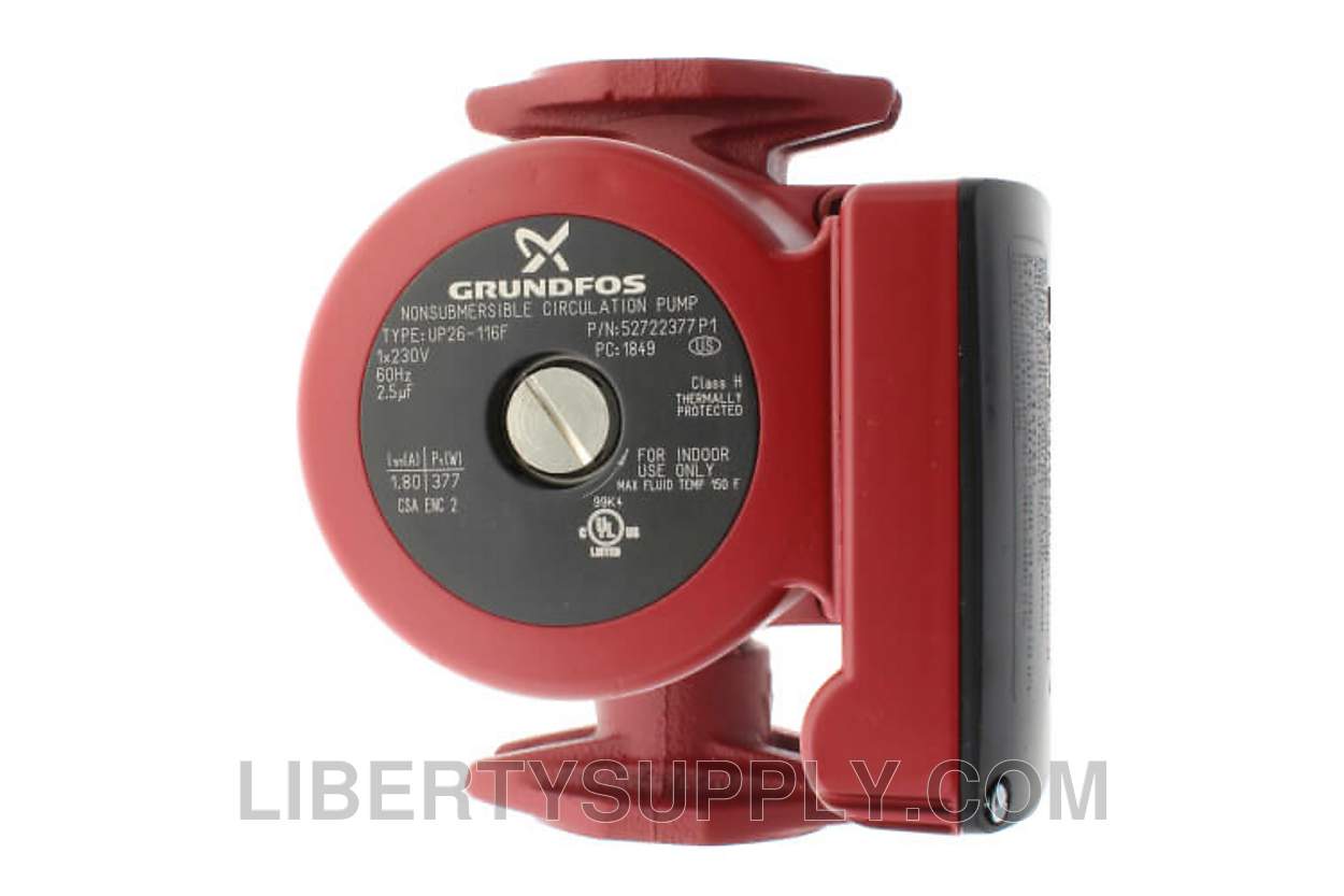 Grundfos UP26-116F, 1/6 HP, 230v, Booster Pump 52722377