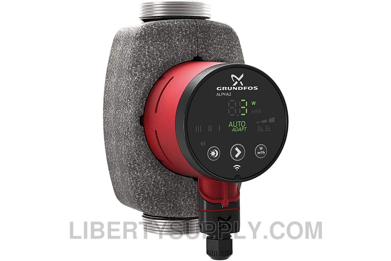 Grundfos 99163934, ALPHA2 1/16HP AutoAdapt & LC Circulator