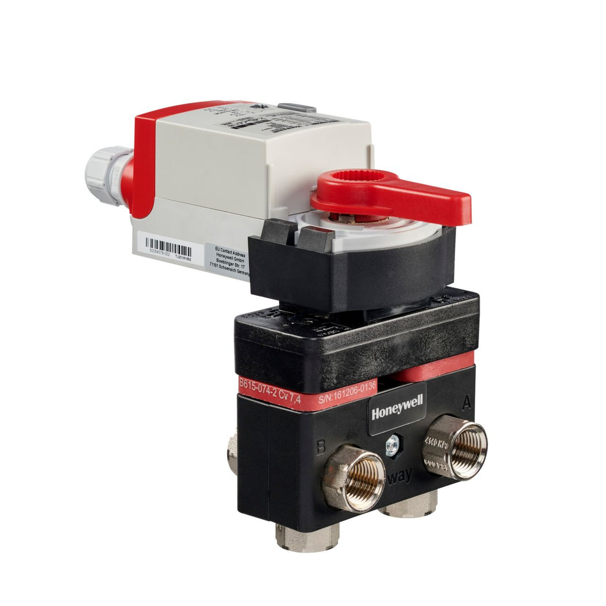 Honeywell VB6 Series 6-Way Control Ball Valve & Actuator VB6A003+008+AL