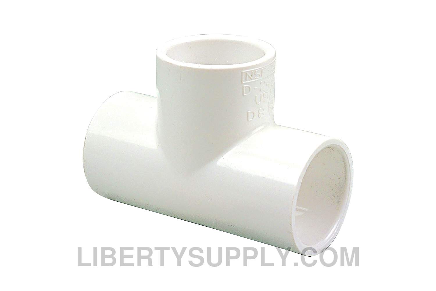 NIBCO 401-201 1-1/2" x 1-1/4" x 3/4" PVC Sch 40 Tee L10190YP