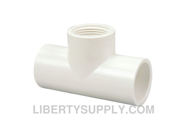 NIBCO 402-156 1-1/4" x 1" x 1/2" PVC Sch 40 Tee L14697YP