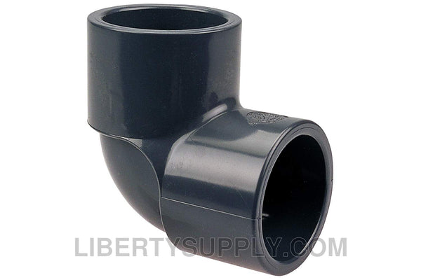 NIBCO 4507 3/4" 90&deg; (1/4 Bend) PVC Sch 80 Chemtrol Elbow CA06550