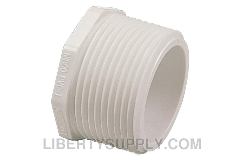 NIBCO 450-010 1" Plug MIPT - PVC Schedule 40 L17045Y