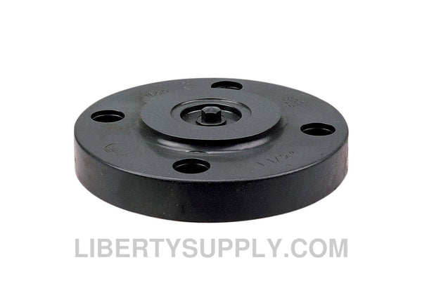 NIBCO 4519-H 1-1/4" Chemtrol Blind Flange PVC Sch 80, 1-Piece Solid Design CA16450