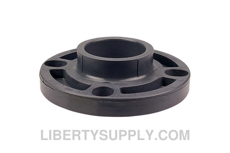 NIBCO 4551-W 4" Socket Chemtrol Flange PVC Sch 80, 1-Piece Webbed Design CA23100