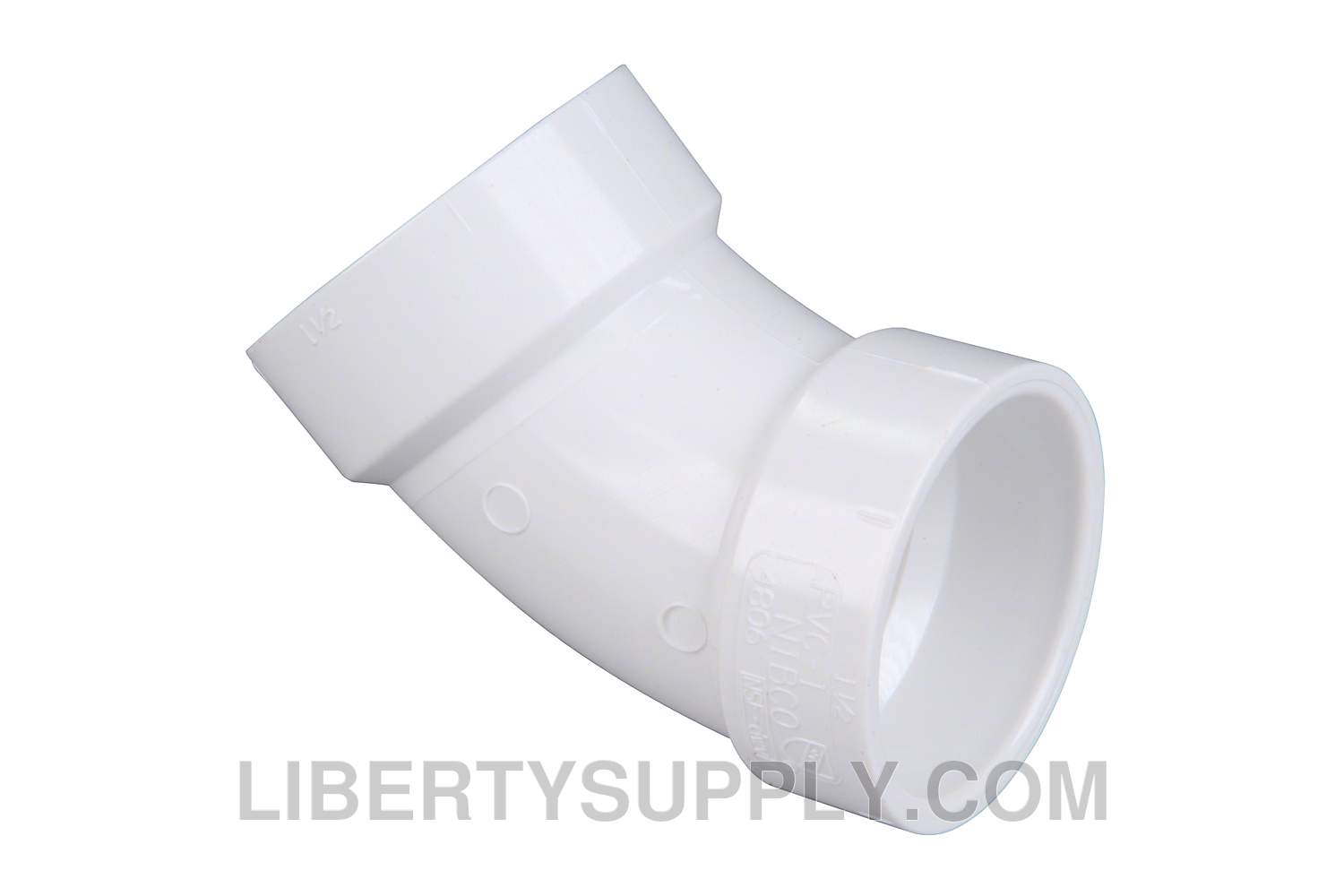 NIBCO 4806 6" 45&deg; (1/8 Bend) PVC DWV Elbow K042800