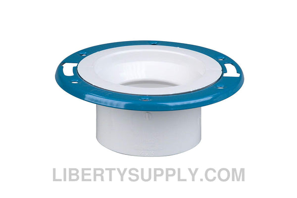 NIBCO 4851-A 4" Adj. Closet Flange w/Plastic Coated Steel Flange Hub PVC DWV K355290