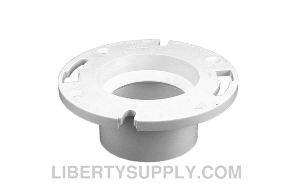 NIBCO 4853 3" or 4" Flush Closet Flange w/Pipe Stop PVC DWV K355700