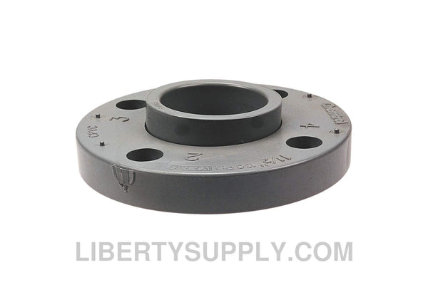 NIBCO 5151-A 1-1/4" Socket Chemtrol Flange Corzan CPVC Sch 80, 2-Piece Van Stone Design CB19721