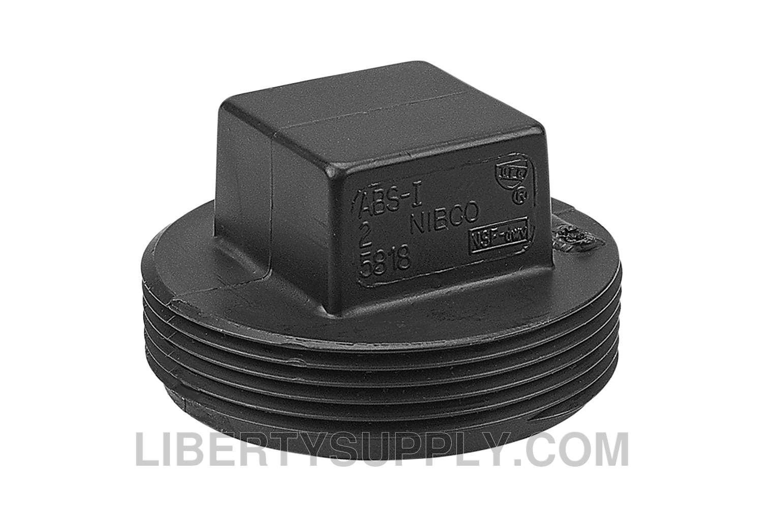 NIBCO I177370P, 3-1/2 in. Plug MIPT ABS DWV 5818