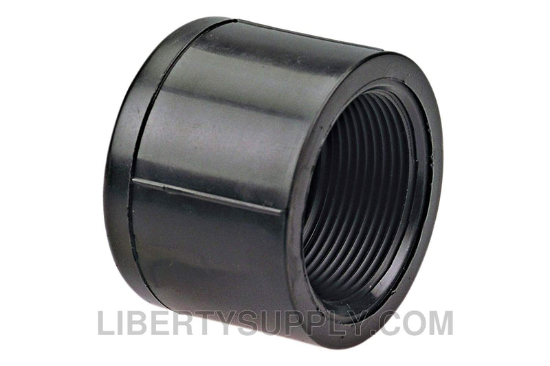 NIBCO 6117-3 1-1/4" Black PP Chemtrol Cap CC04500