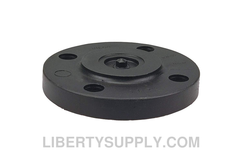 NIBCO 6119-H 1" Chemtrol Blind Flange Black PP Sch 80, 1-Piece Solid Design CC05850