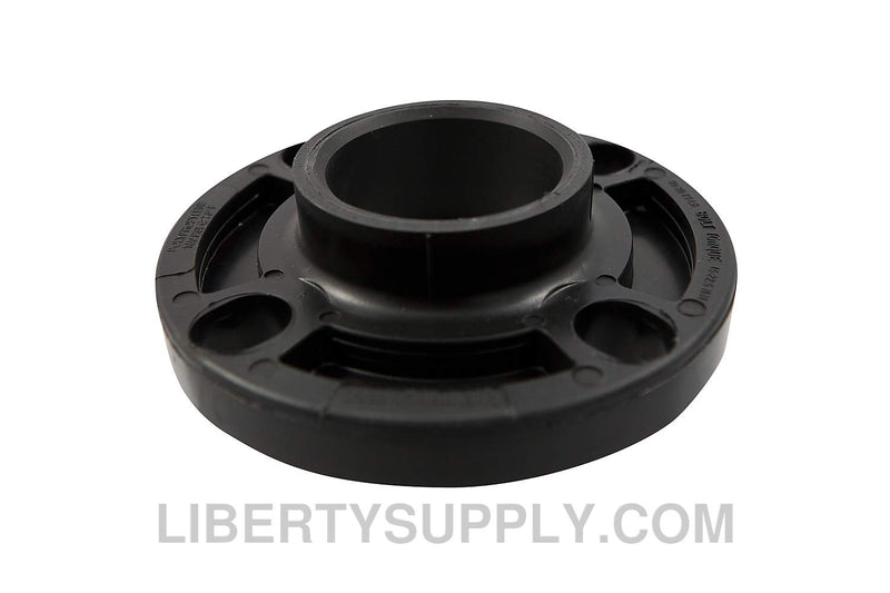 NIBCO 6151-W 2" Socket Chemtrol Flange Black PP Sch 80, 1-Piece Webbed Design CC09357