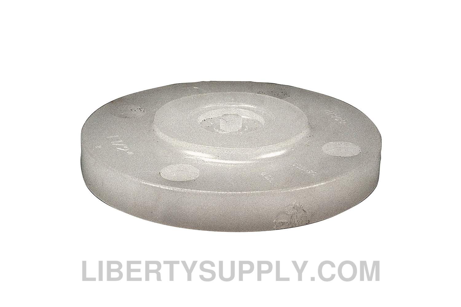 NIBCO 6219-H 1" Chemtrol Blind Flange Chem-Pure Natural PP Sch 80, 1-Piece Solid Design CN07500