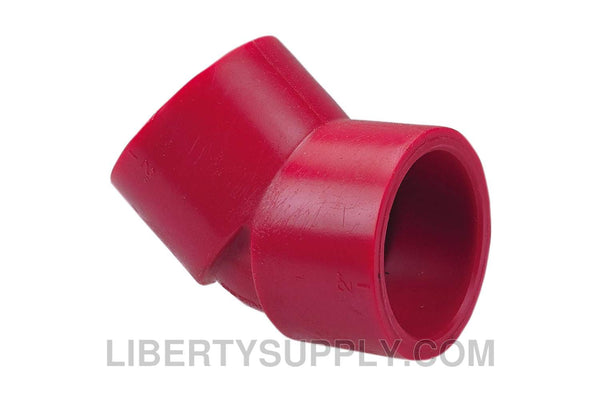 NIBCO 6506 2" 45&deg; (1/8 Bend) Red PVDF Chemtrol Elbow CD00950