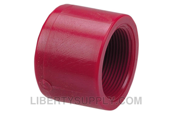 NIBCO 6517-3 3/4" Red PVDF Chemtrol Cap CD02800