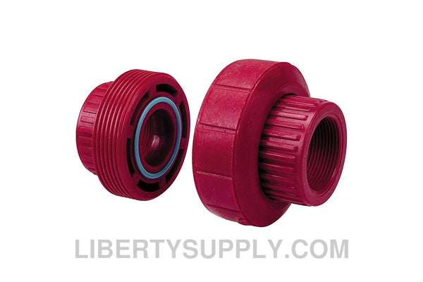 NIBCO 6533-3-3 1/2" Red PVDF Chemtrol Union CD04250