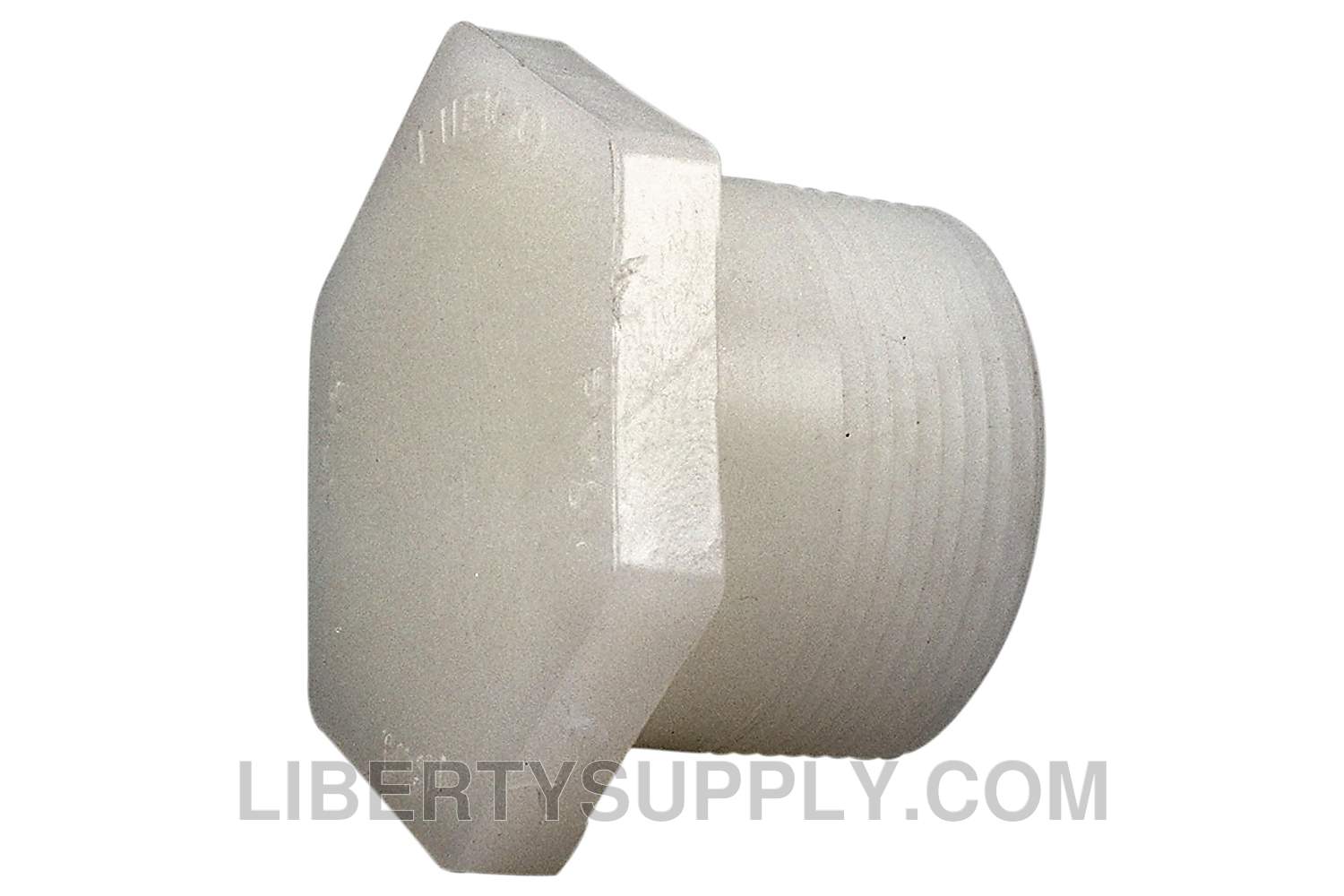 NIBCO 6616-4 1-1/2" Thread Chemtrol Plug MPT - Kynar Natural PVDF Schedule 80 CE02400