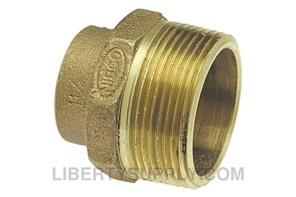 NIBCO 804-T 1-1/4" x 1-1/2" Solder DWV Adapter E034050