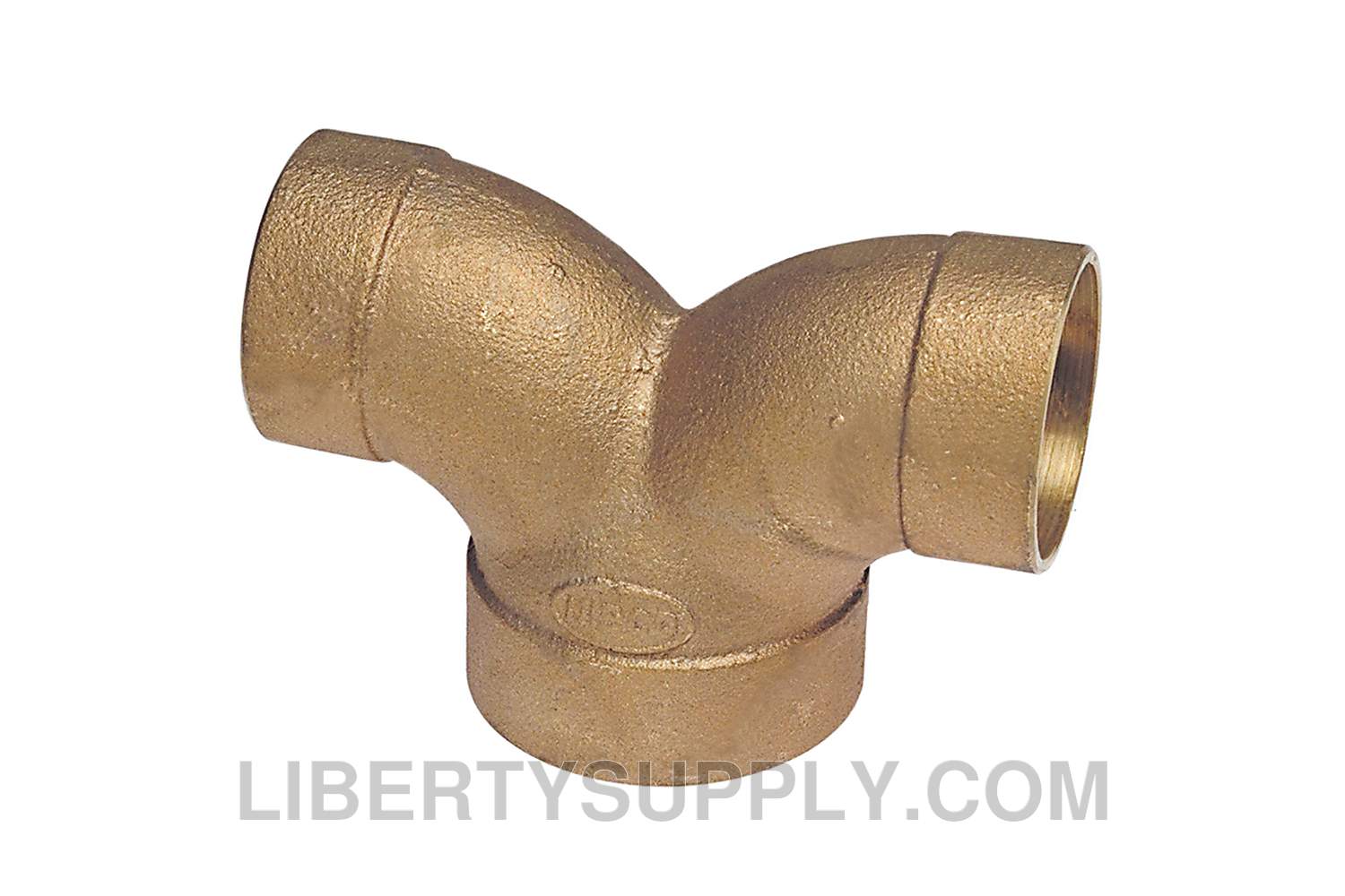 NIBCO E285300, 1-1/2 in. x 1-1/2 in. x 1-1/2 in. DWV 90° Double Elbow C x C x C , Cast 837