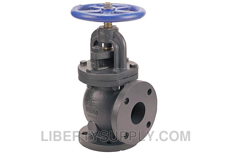 NIBCO F-818-B 8" Flanged Cast Iron Angle Valve NHD300L
