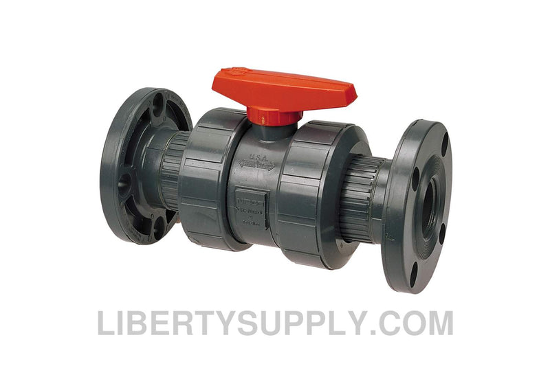 NIBCO F-45-TB-V 2" PVC Sch 80 Chemtrol Ball Valve MA931AD